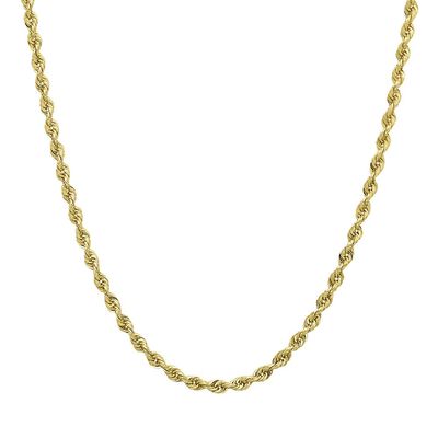 Glitter Rope Chain in 14K Yellow Gold, 18