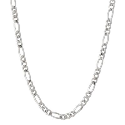 Figaro Chain in Sterling Silver, 24