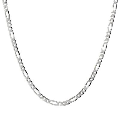Figaro Chain in Sterling Silver, 20