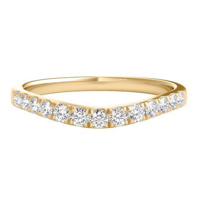 1/3 ct. tw. Diamond Contour Band in 14K Gold