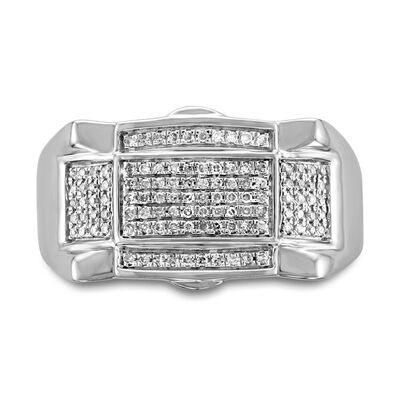 Men's 1/4 ct. tw. Diamond Ring in 10K White Gold