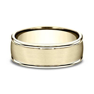 Men's Band in 10K Yellow Gold, 8MM