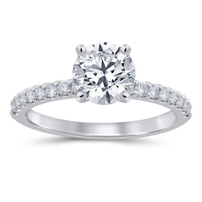 1/4 ct. tw. Diamond Semi-Mount Engagement Ring in Platinum (Setting Only)