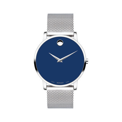 Museum Classic Blue Men's Watch in Stainless Steel, 40mm