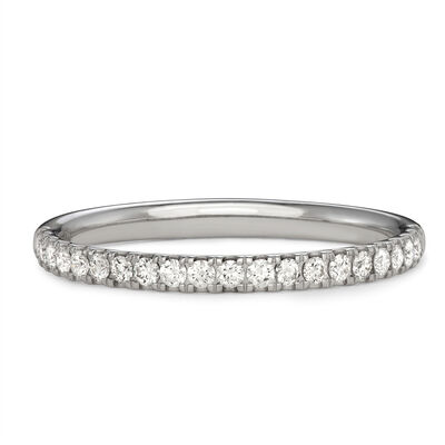Comfort Fit Diamond Anniversary Ring in 14K White Gold (1/4 ct. tw.)
