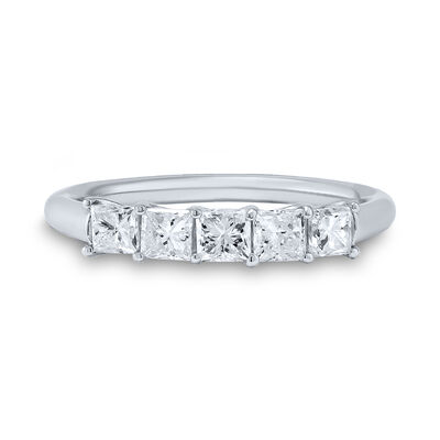 Princess-Cut Anniversary Band in 14K White Gold (1 ct. tw.)