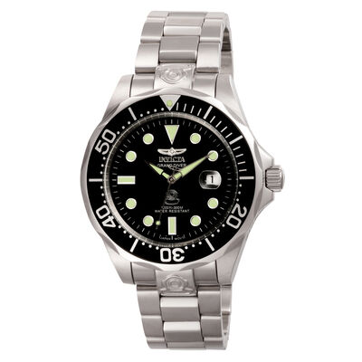Pro Diver Automatic Black Men’s Watch in Stainless Steel