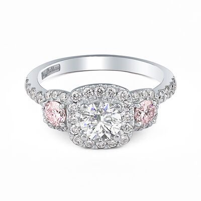 Limited Edition Papillon Lab Grown Diamond Engagement Ring in Platinum (1 3/4 ct. tw.)