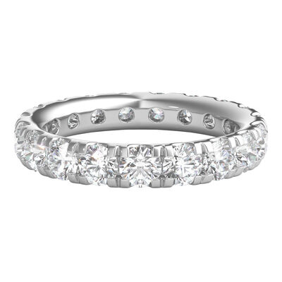 Round Diamond Wedding Band with Eternity Setting in 14K Gold (3 ct. tw.)