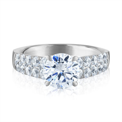 1 ct. tw. Lab Grown Diamond Semi-Mount Engagement Ring in 14K White Gold (Setting Only)