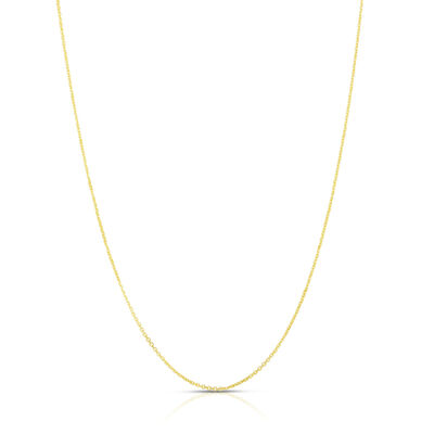 Adjustable Cable Chain in 10K Yellow Gold, 22”