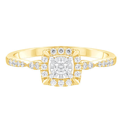 Diamond Promise Ring in 10K Yellow Gold (1/4 ct. tw.) 