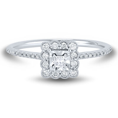 Diamond Promise Ring in 10K White Gold (1/4 ct. tw.)  