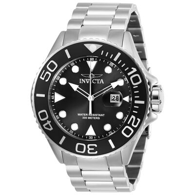 Men’s Pro Diver Watch in Stainless Steel