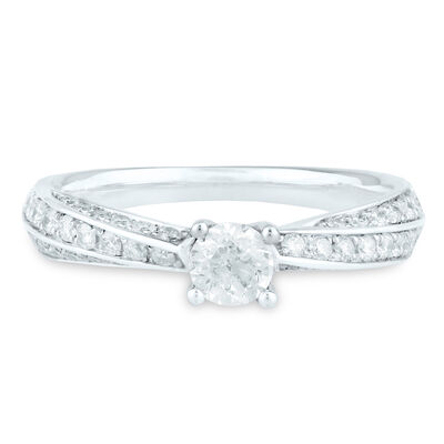 Diamond Engagement Ring in 14K White Gold (3/4 ct. tw.)