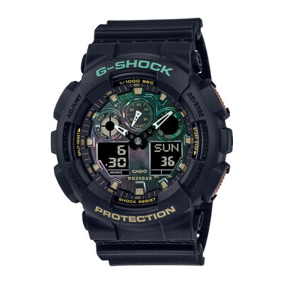 Men’s GA-100 Series Watch in Black Resin, 52MM