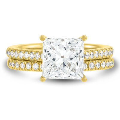 Lab Grown Diamond Wedding Set in 14K Gold (3 ½ ct. tw.)