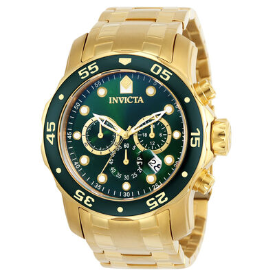 Men’s Scuba Pro Diver Watch in Gold-Tone Stainless Steel