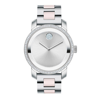 Ladies’ Ceramic Watch in Stainless Steel and Ceramic