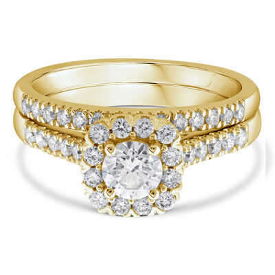 Lab Grown Diamond Engagement Ring Set in 10K Gold (1 ct. tw.)