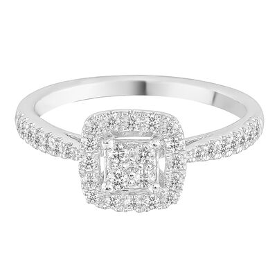 Diamond Promise Ring in 10K White Gold (1/3 ct. tw.)